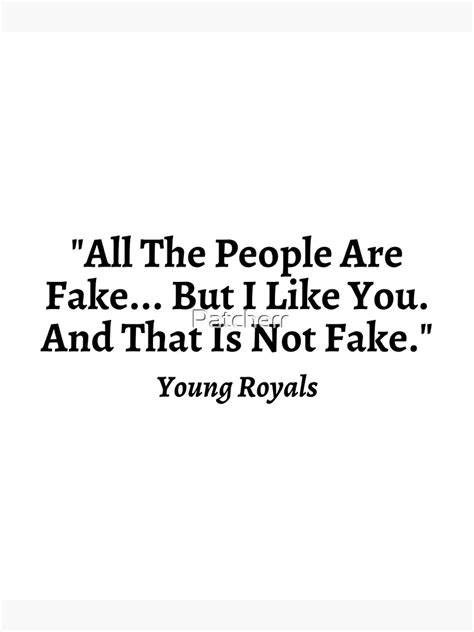 all the people are fake young royals